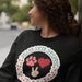 Sweater Peace, Love & Respect met Hondenpootjes en Hondenbotjes