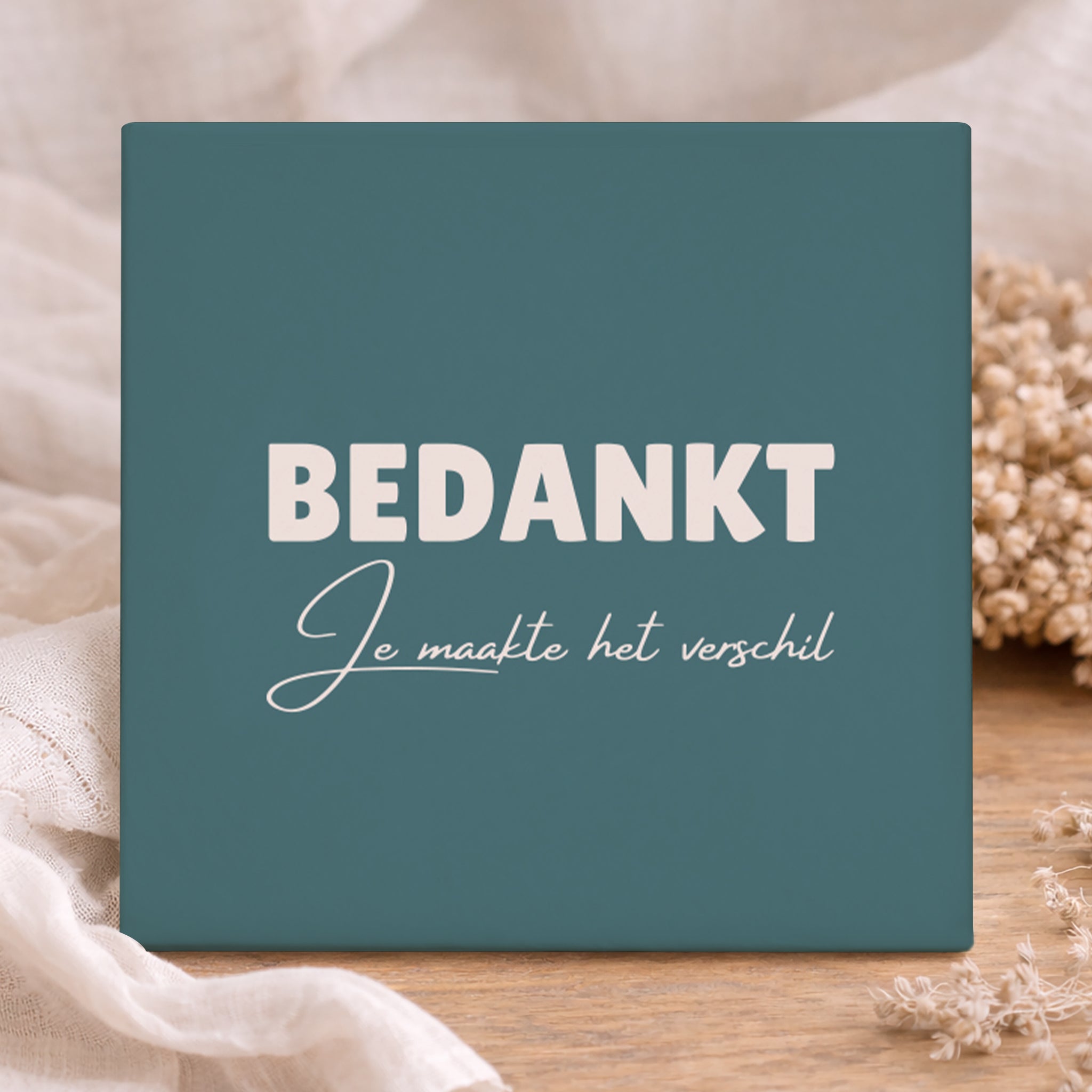 Tegel - Bedankt je maakte het verschil