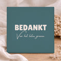 Tegel - Bedankt voor het laten groeien