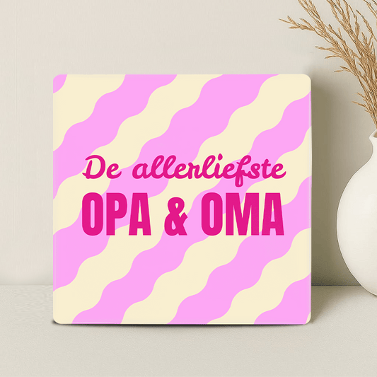 Tegel - De allerliefste opa en oma - Printazzy