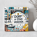 Tegel - Dorp of Stad Verzoek - Printazzy