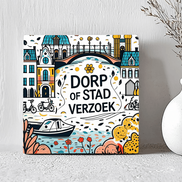 Tegel - Dorp of Stad Verzoek - Printazzy
