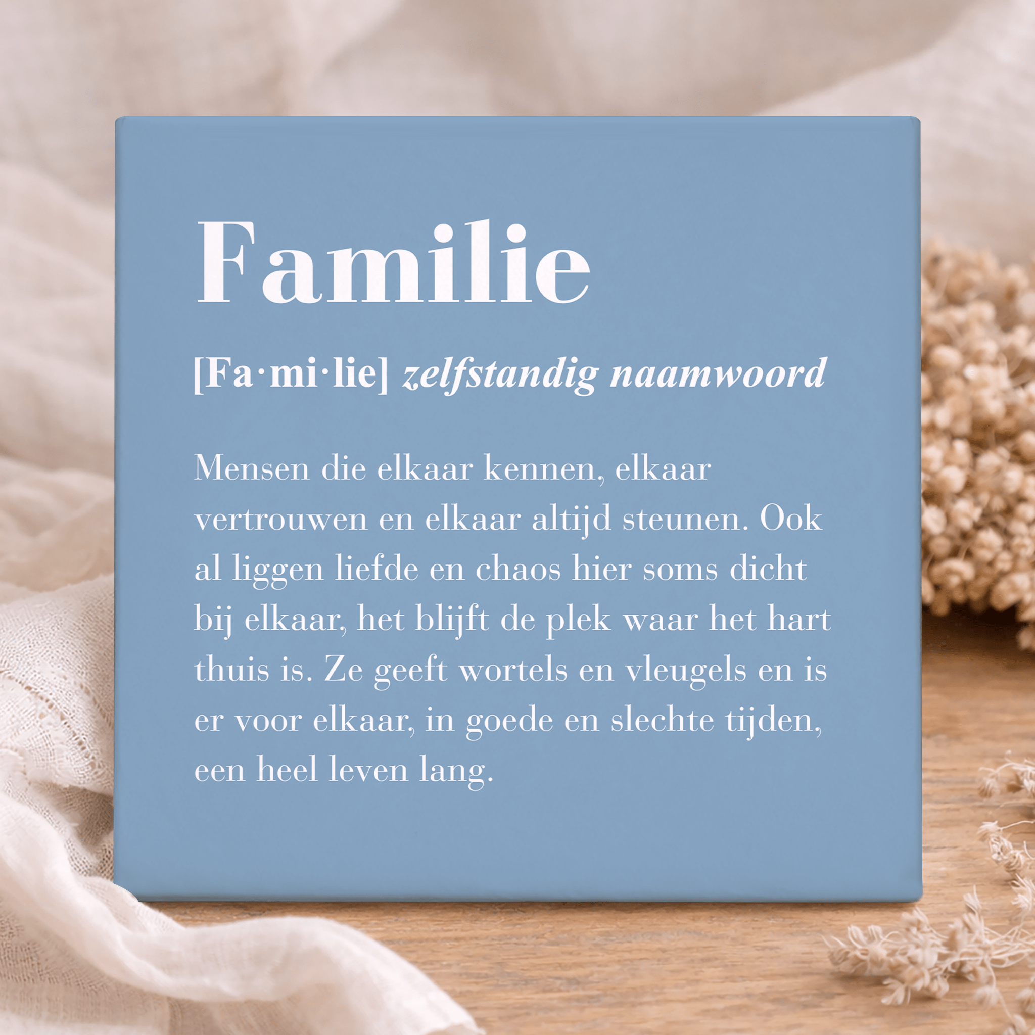 Tegel - Familie Definitie