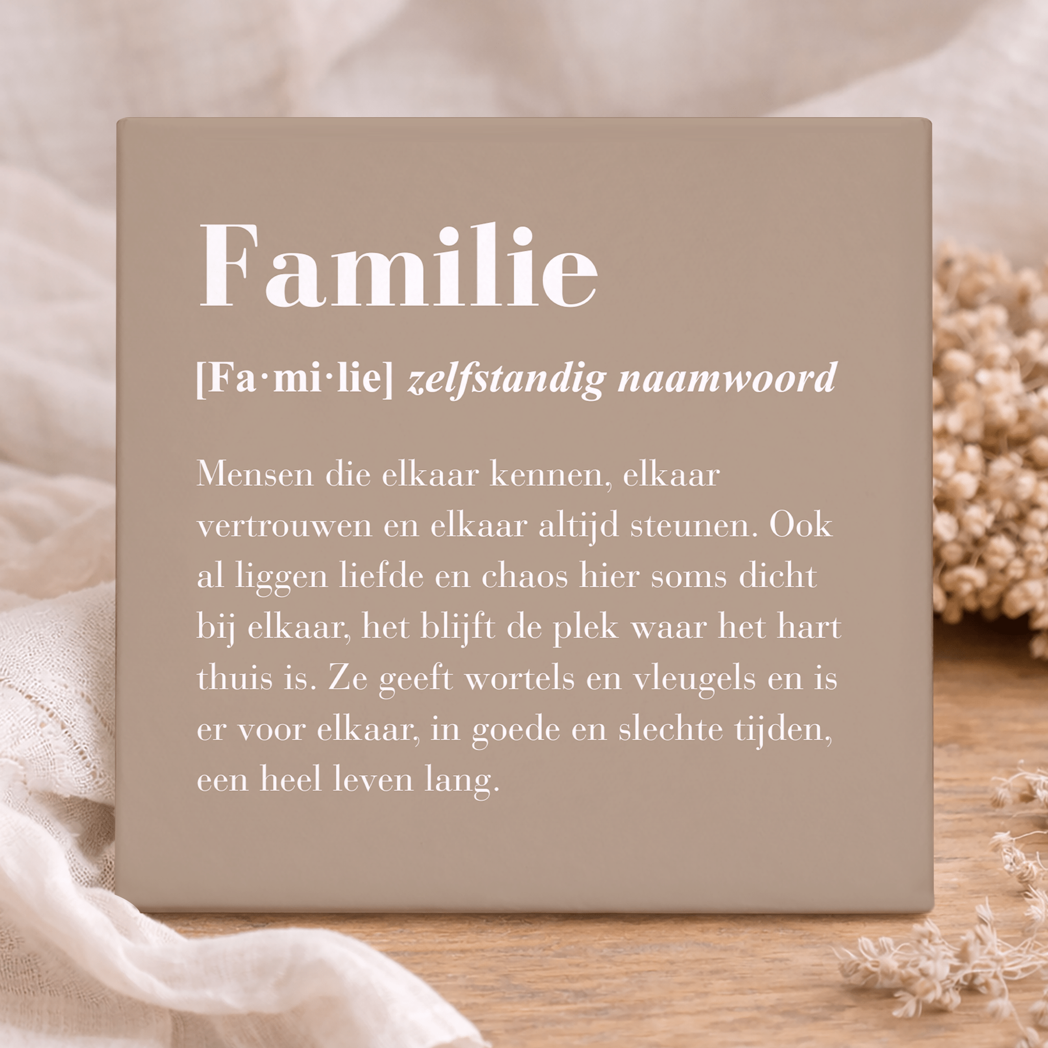 Tegel - Familie Definitie