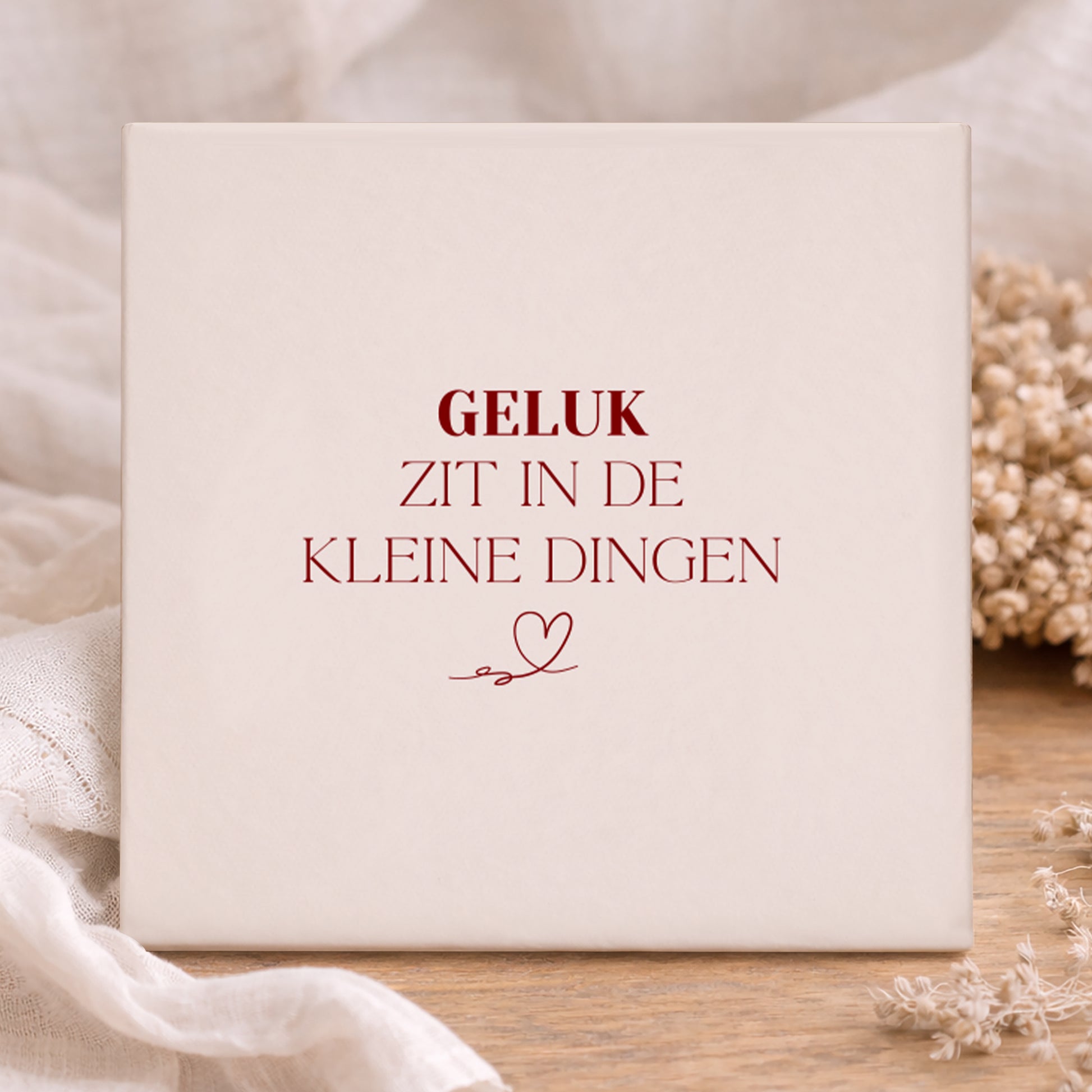 Tegel - Geluk zit in de kleine dingen