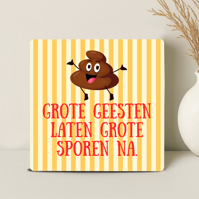 Tegel - Grote Geesten Laten Grote Sporen Na.