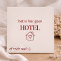 Tegel - Het is hier geen hotel of toch wel