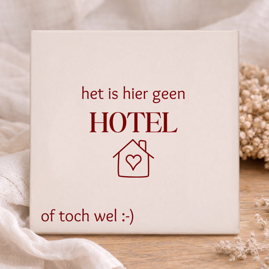 Tegel - Het is hier geen hotel of toch wel