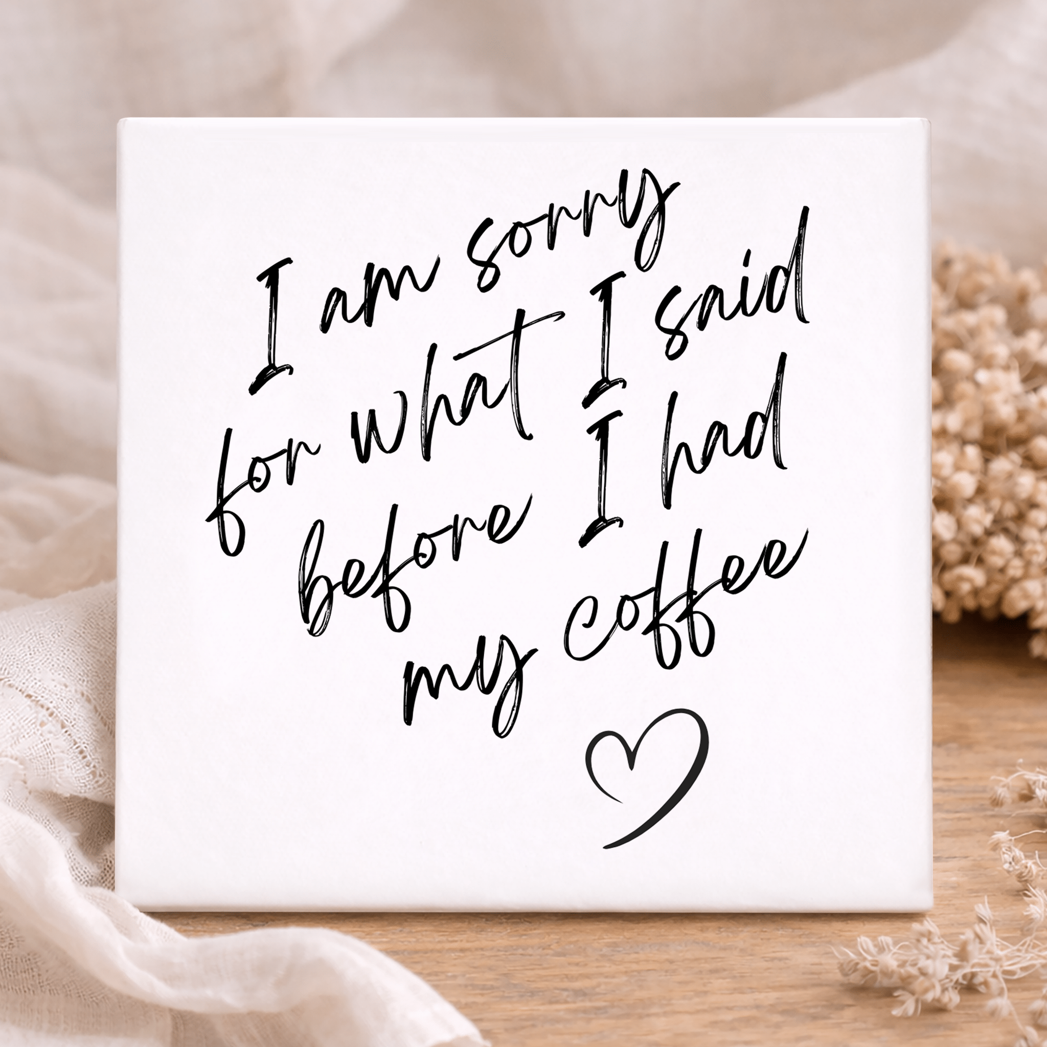 Tegel - I'm sorry for what I said before my cofee
