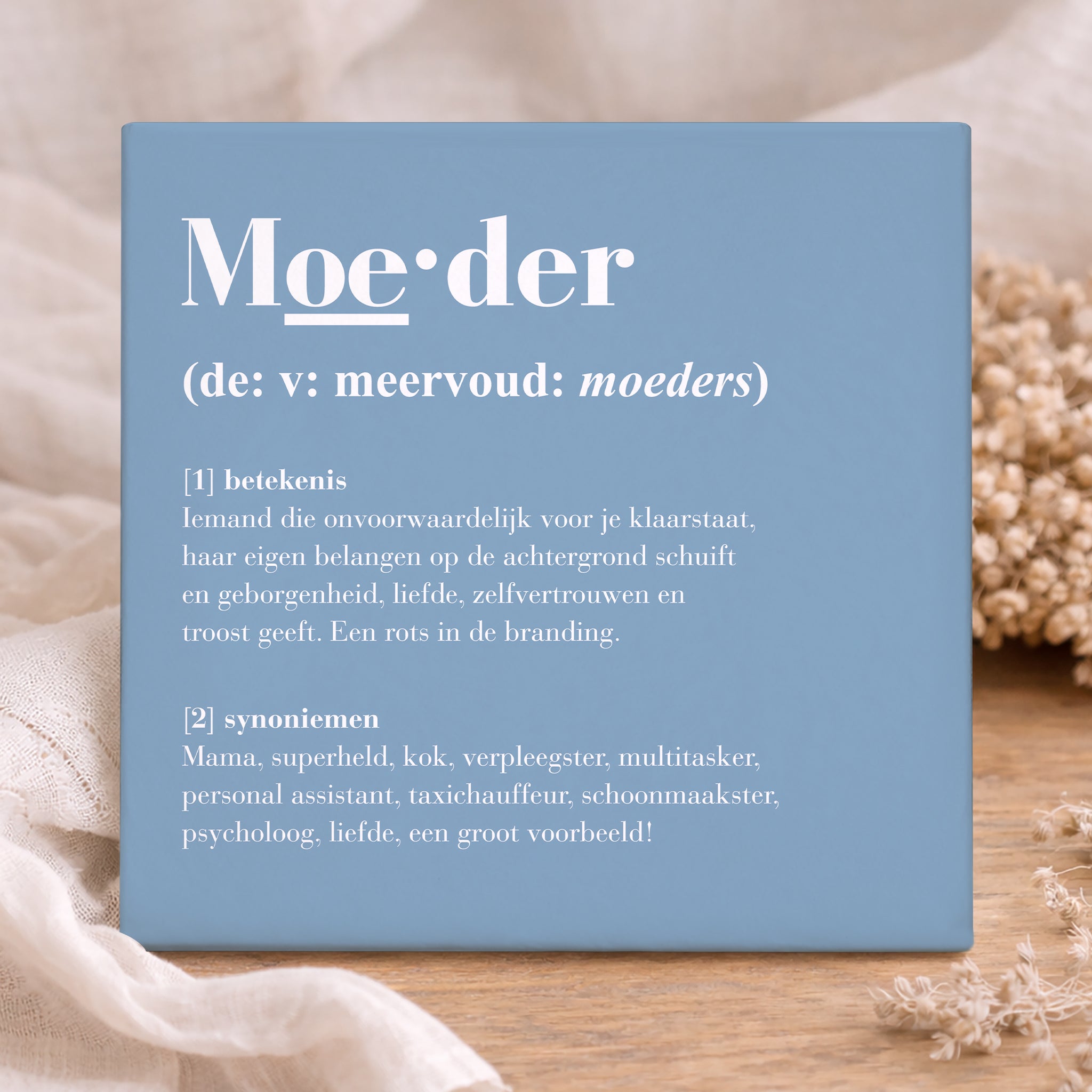 Tegel - Moeder Definitie