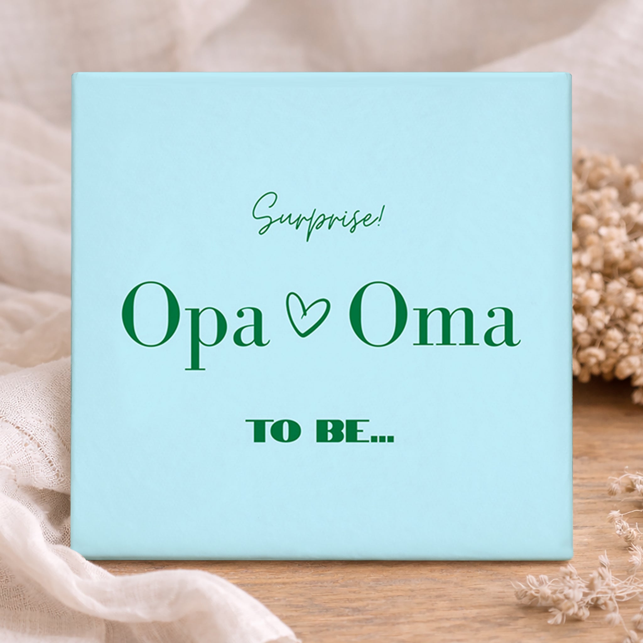 Tegel - Surprise! Opa & Oma to be