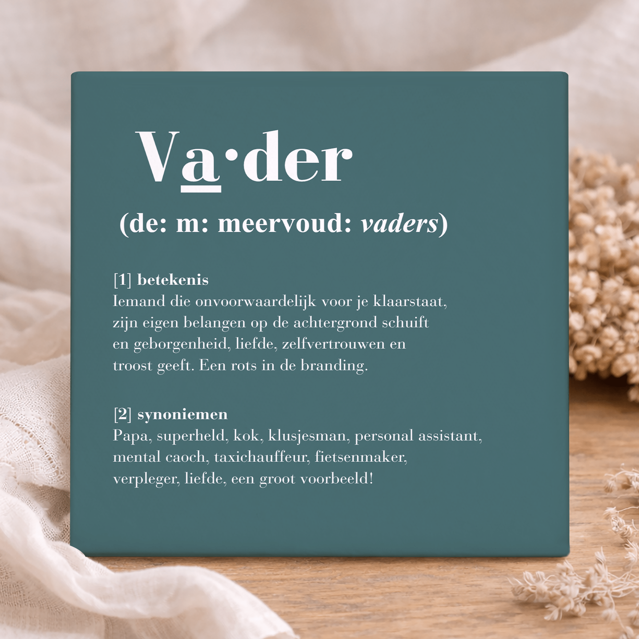 Tegel - Vader definitie