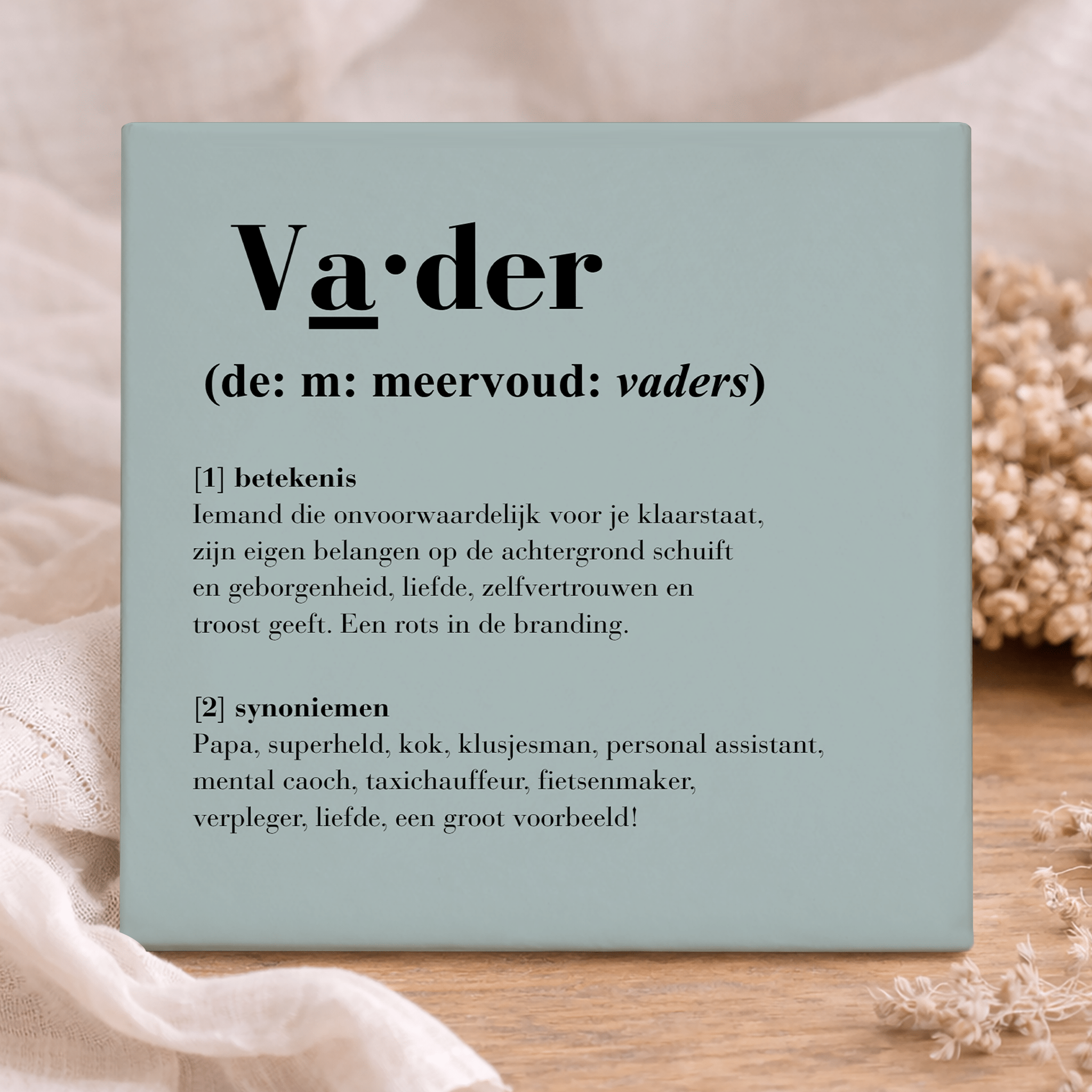 Tegel - Vader definitie