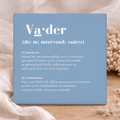 Tegel - Vader definitie