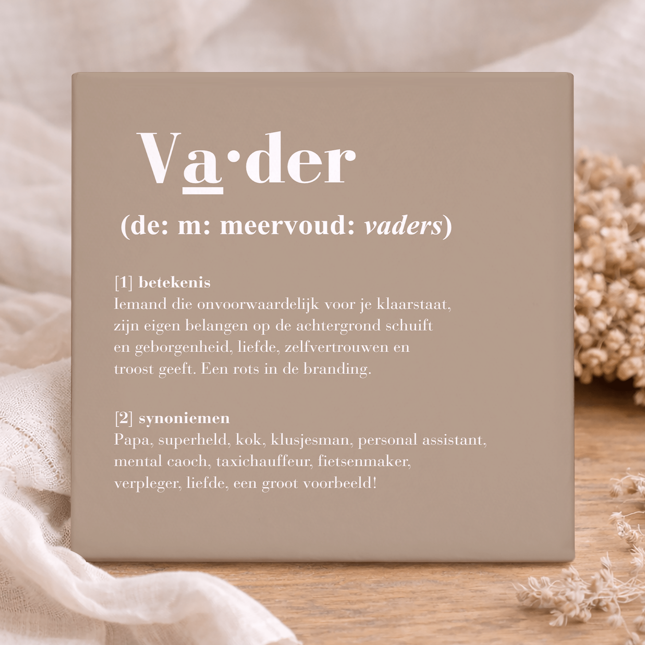 Tegel - Vader definitie