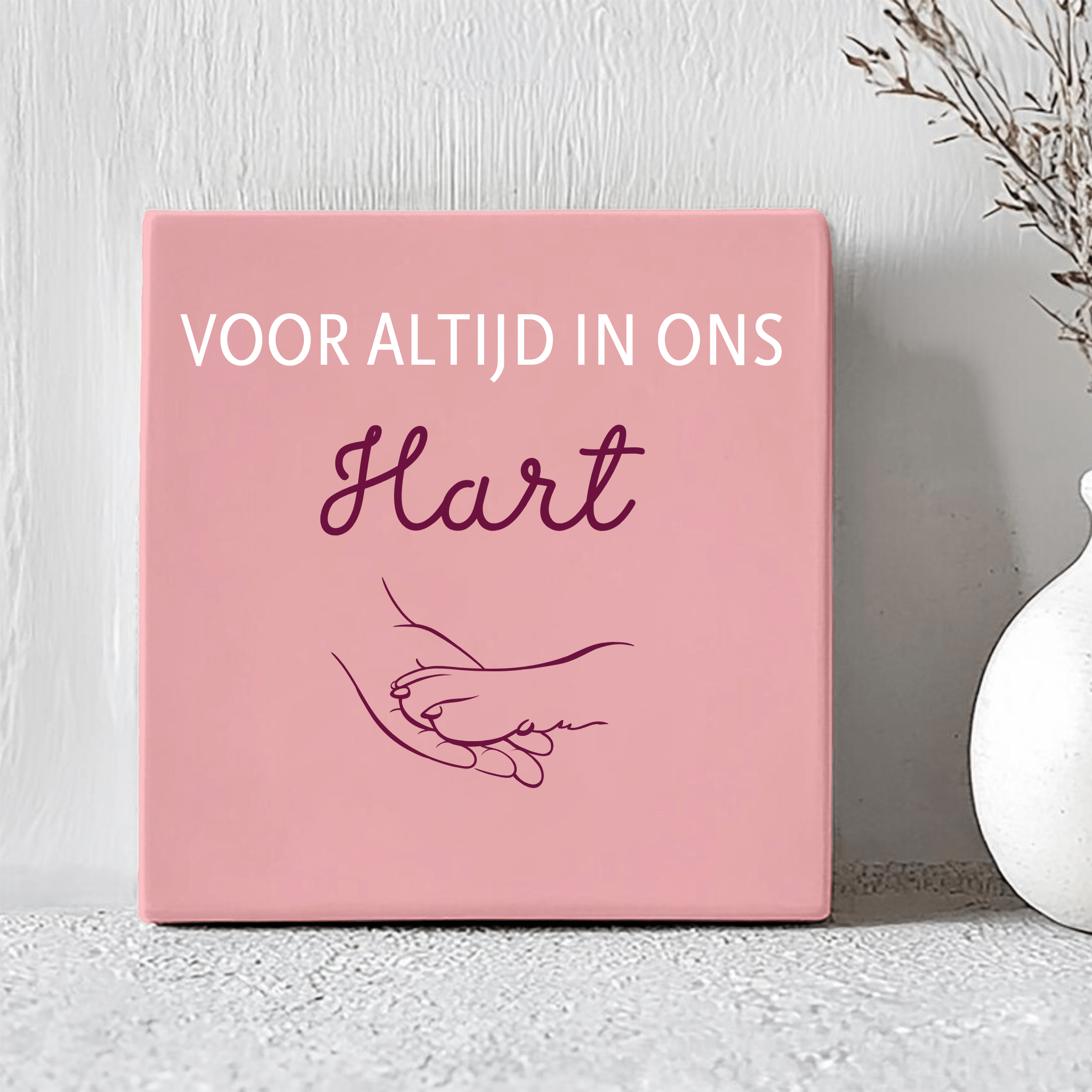 Tegel - Voor altijd in ons Hart met Hondenpoot