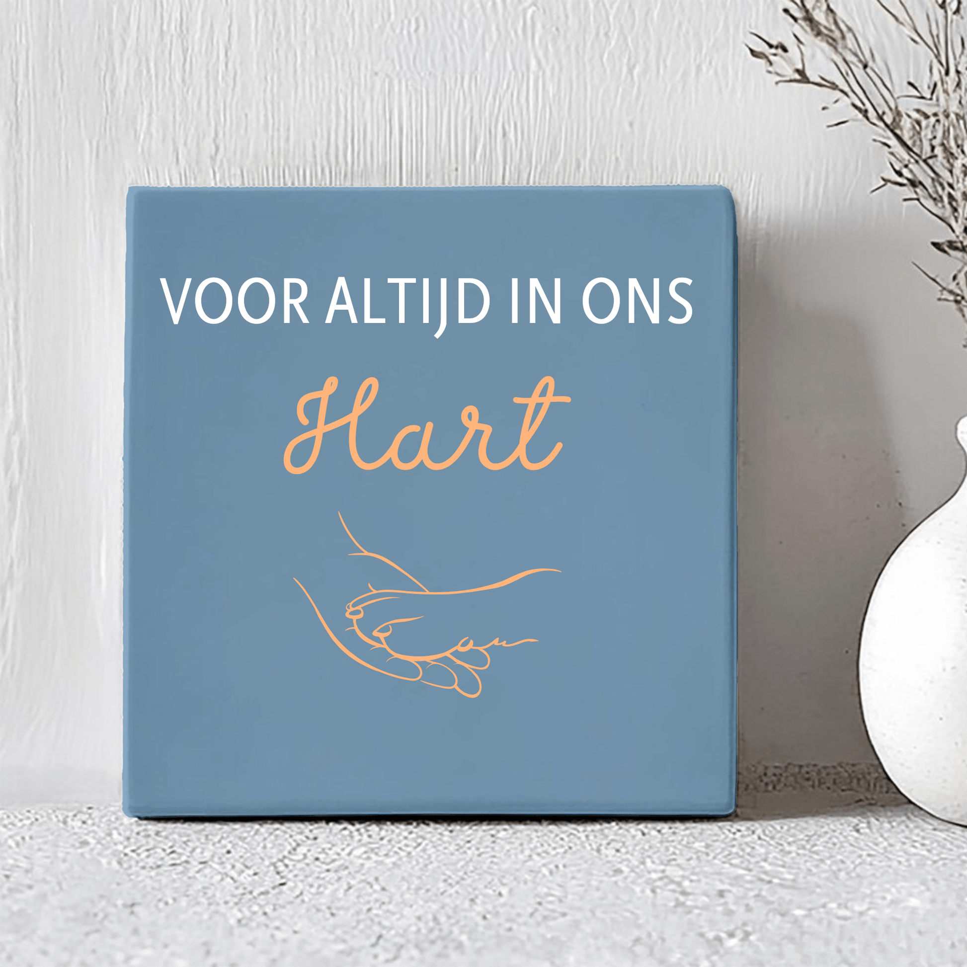 Tegel - Voor altijd in ons Hart met Hondenpoot