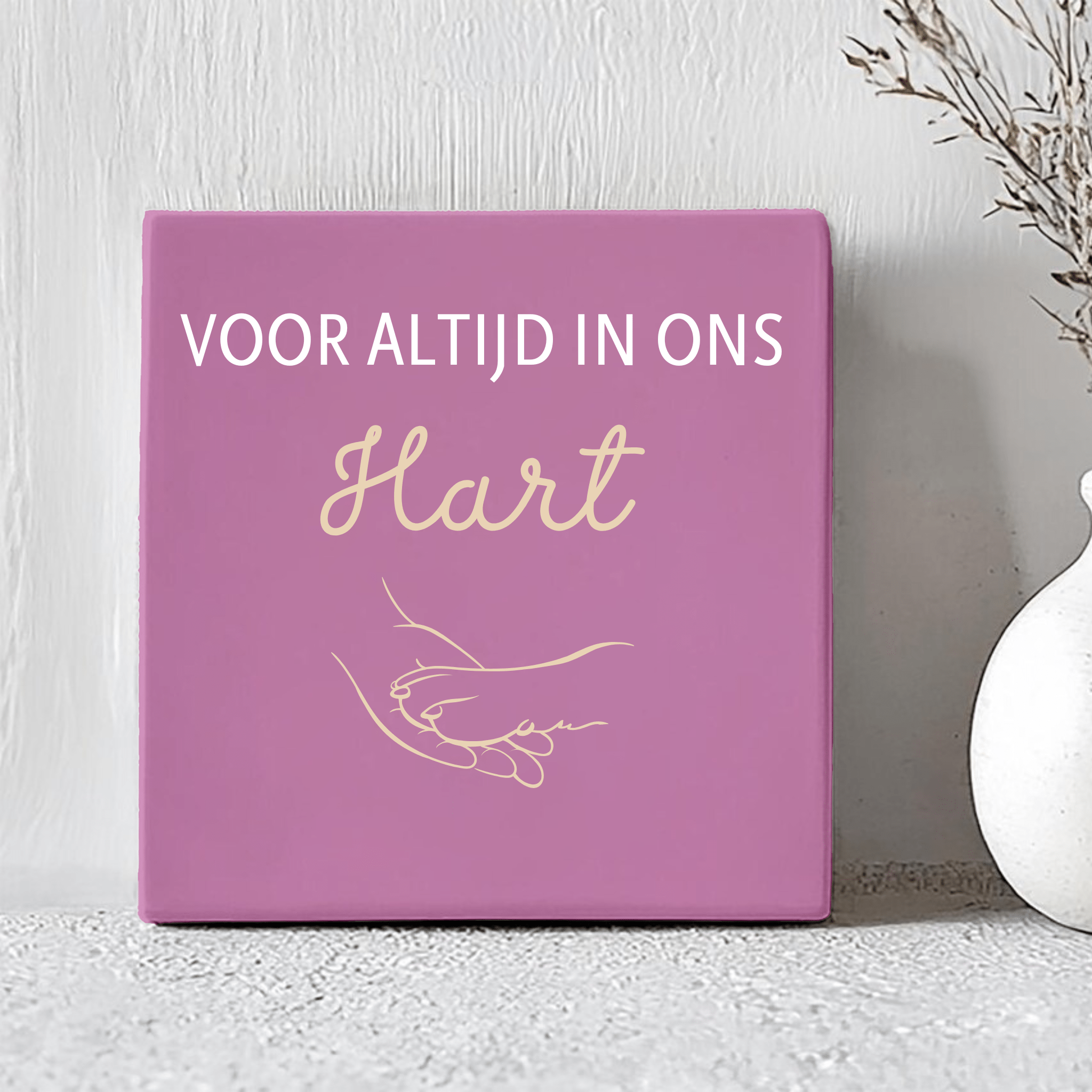 Tegel - Voor altijd in ons Hart met Hondenpoot