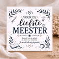 Tegel - Voor de liefste Meester