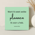 Tegel - Want ik weet welke plannen ik voor u heb Jeremia 29:11