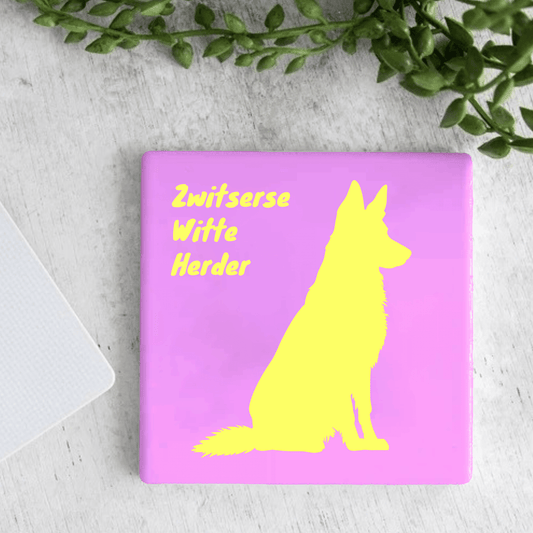 Tegel - Zwitserse Witte Herdershond - Printazzy