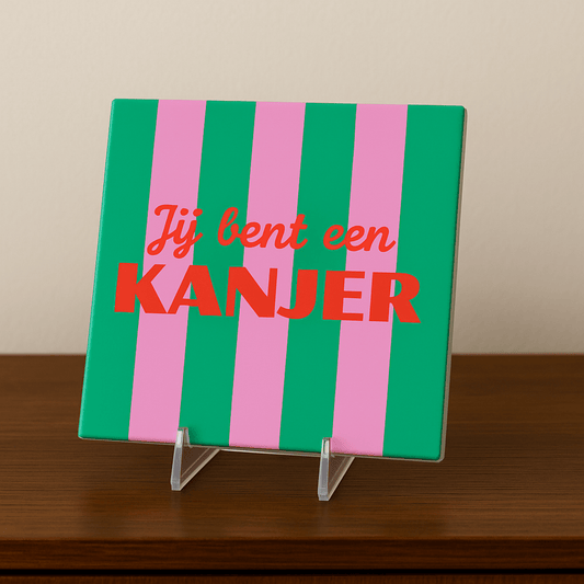 Tegelhouder - Transparant met schuif