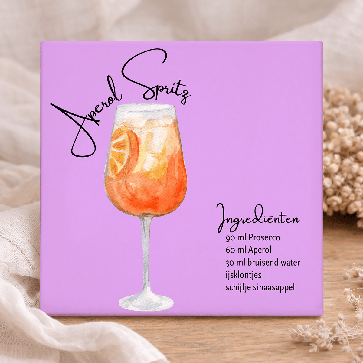 Aperol Spritz cocktail tegeltje | alcohol zomer keuken decoratie summer ...