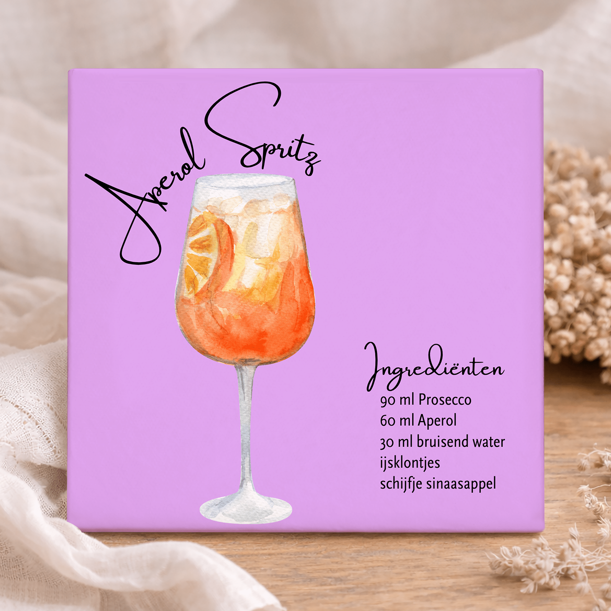 Tegeltje met Tekst - Cocktail Aperel Spritz