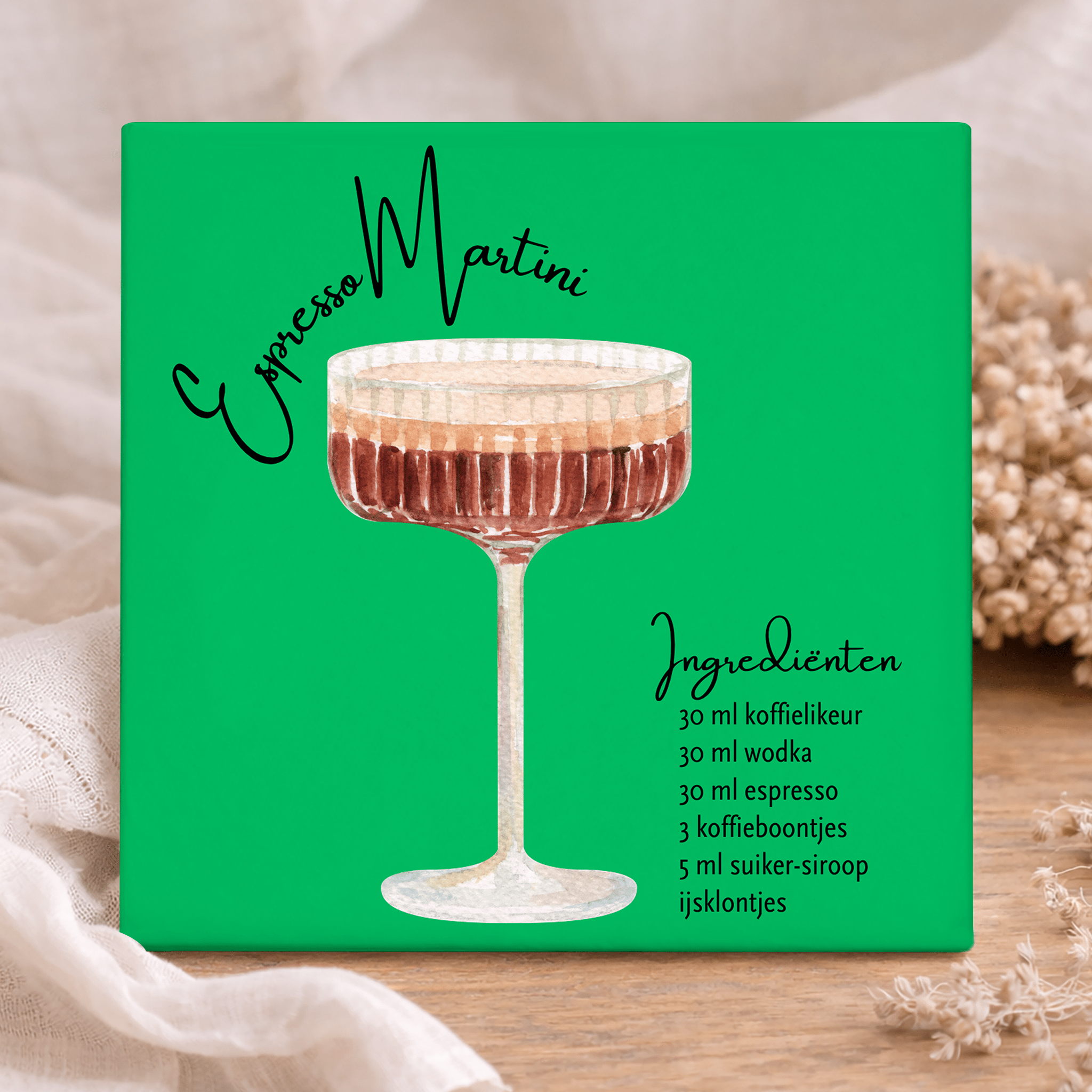 Tegeltje met Tekst - Cocktail Espresso Martini