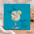 Tegeltje met Tekst - Cocktail Gin Tonic