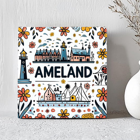 Tegeltje Ameland | Handgetekend Ontwerp