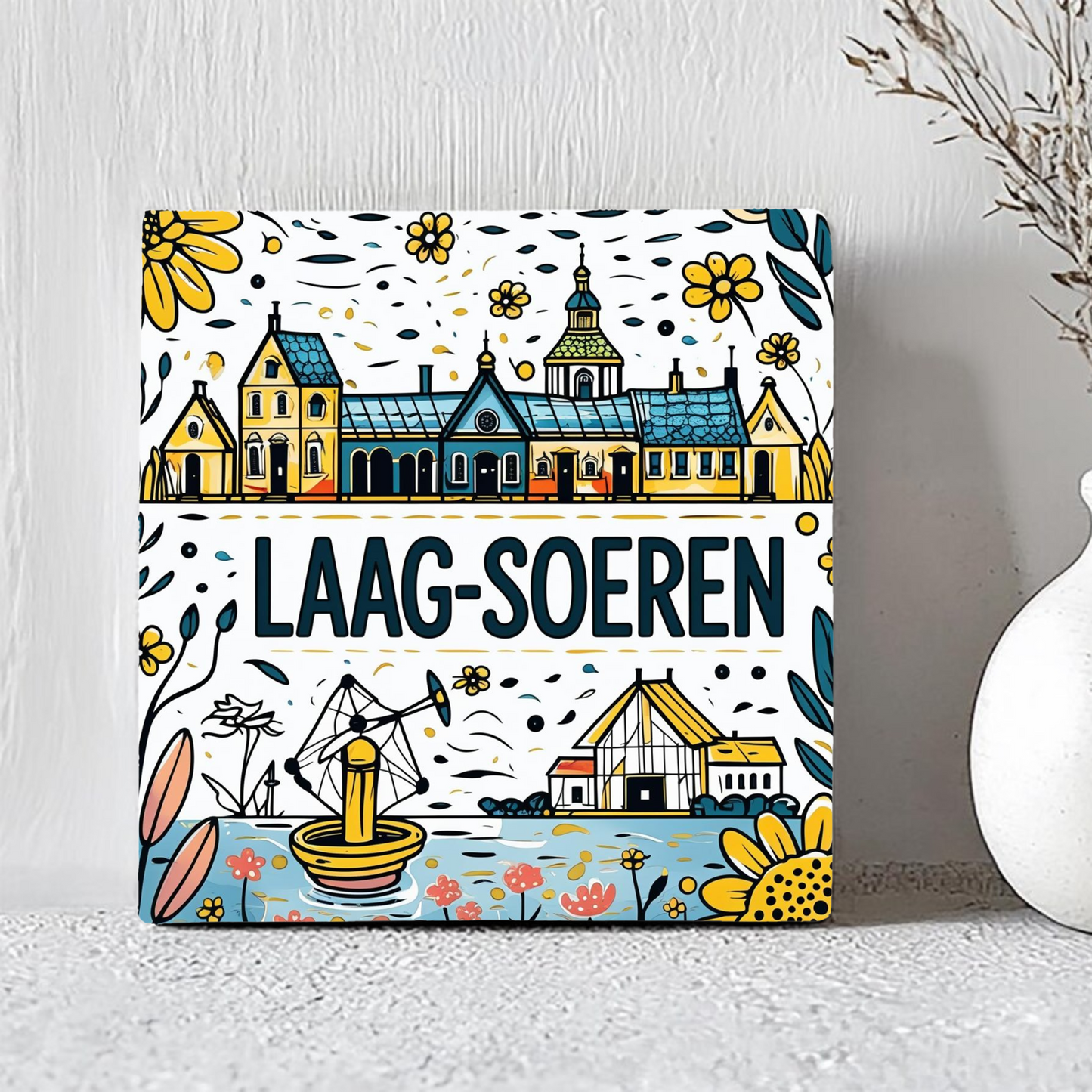Tegeltje Laag-Soeren | Handgetekend Ontwerp