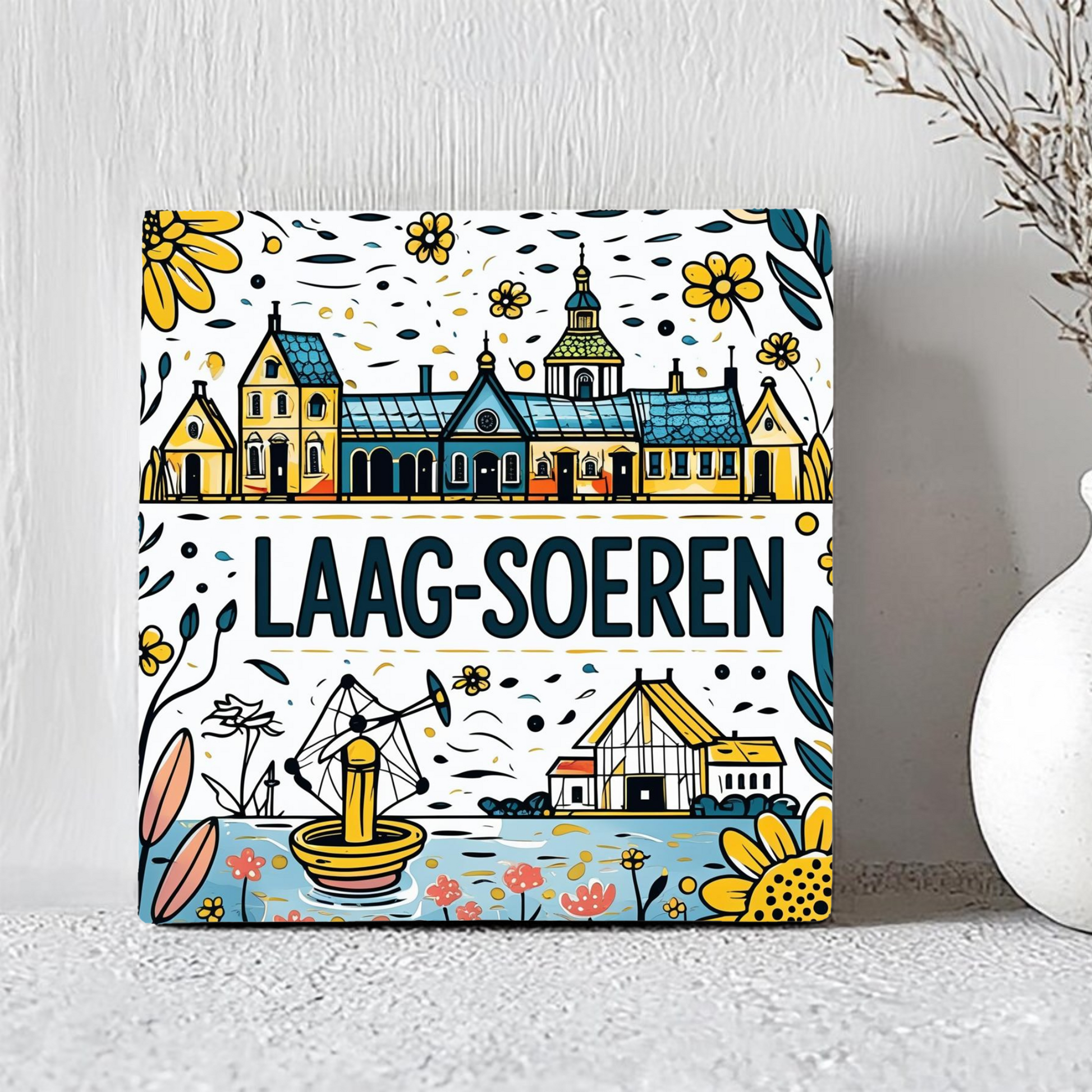 Tegeltje Laag-Soeren | Handgetekend Ontwerp