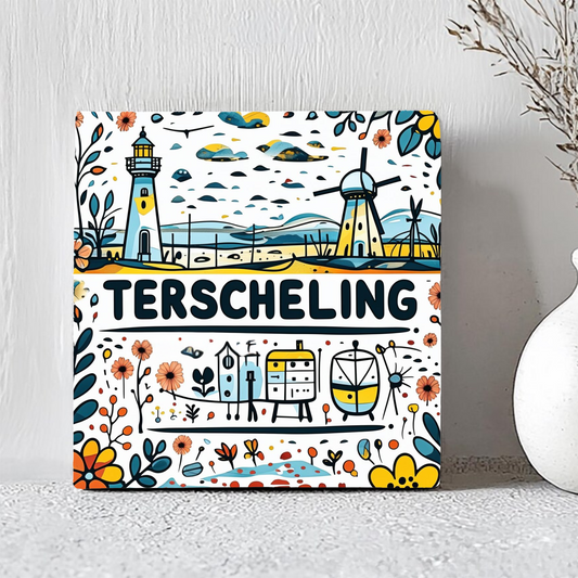 Tegeltje Terschelling | Handgetekend Ontwerp
