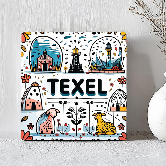 Tegeltje Texel | Handgetekend Ontwerp