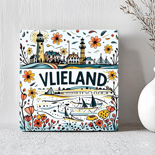Tegeltje Vlieland | Handgetekend Ontwerp
