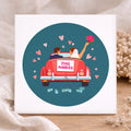 Trouwtegel - Just Married