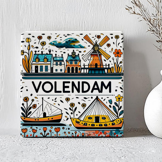 Tegeltje Volendam | Handgetekend Ontwerp