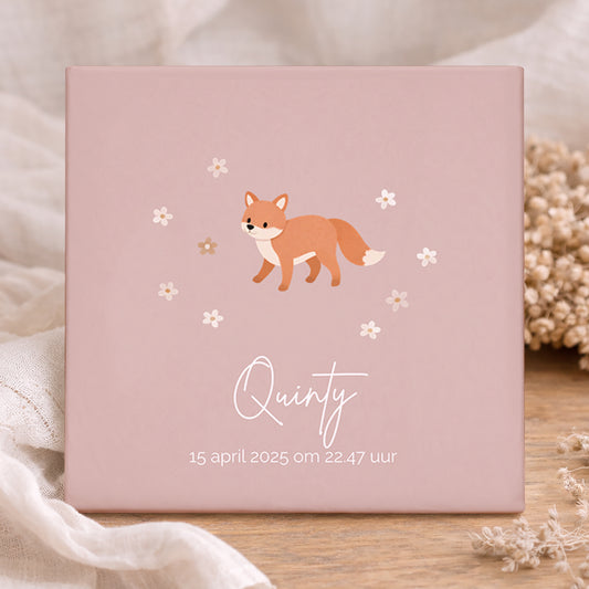 Geboorte Tegel - Bosdieren Vos Gepersonaliseerd