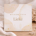 Geboortetegel - Waterverf Beige