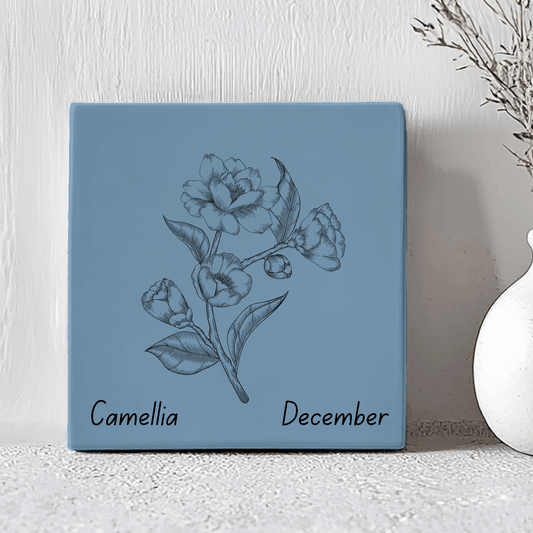 Geboorte Tegel - December Camellia