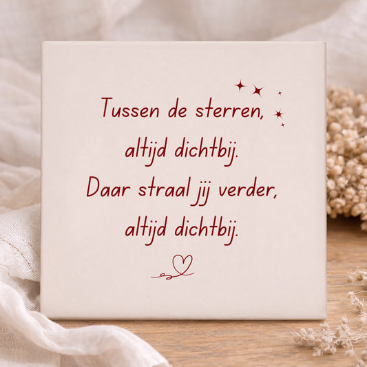 Tegel - Tussen de sterren, altijd dichtbij.